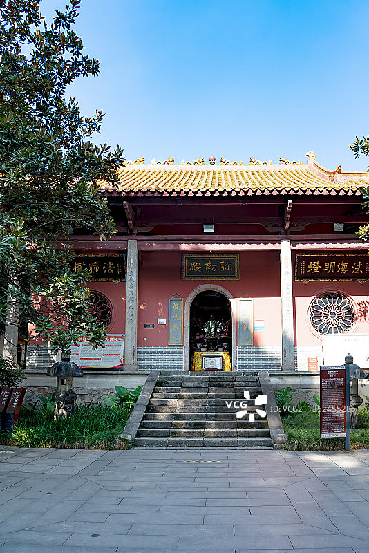 始创于西晋的湖湘第一道场－长沙岳麓山古麓山寺图片素材