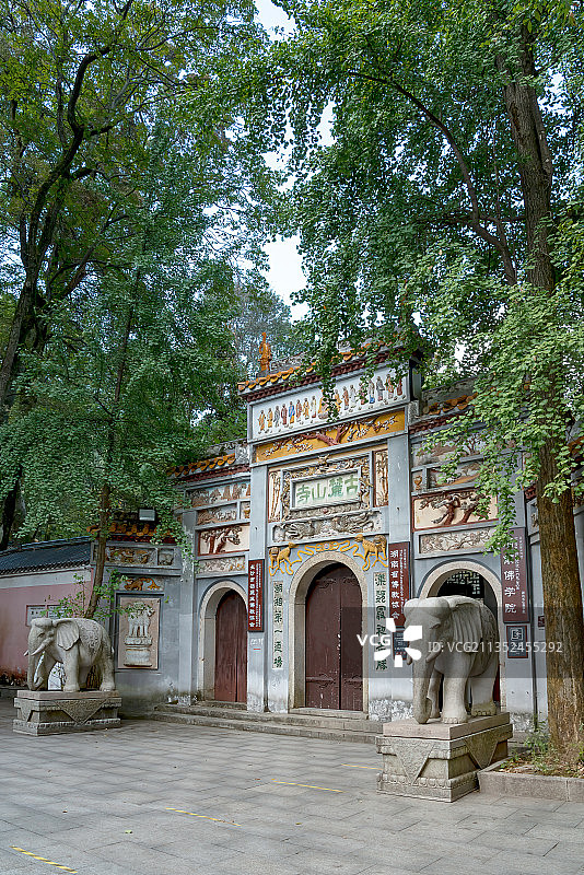 始创于西晋的湖湘第一道场－长沙岳麓山古麓山寺图片素材