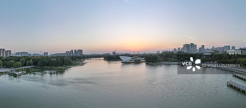 蠡湖明珠，金城湾公园图片素材