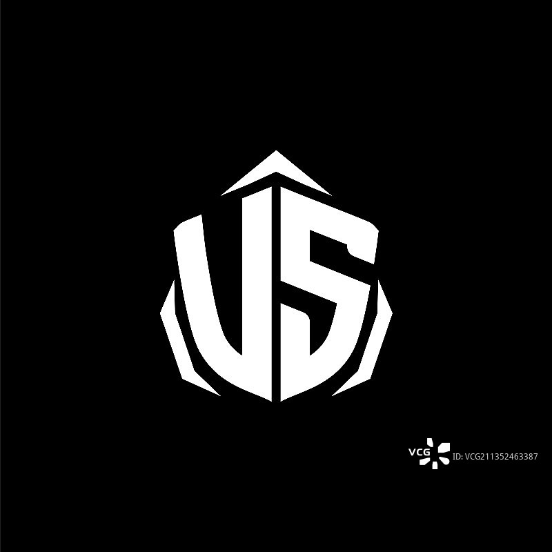 美国字母组合盾牌形状风格图片素材