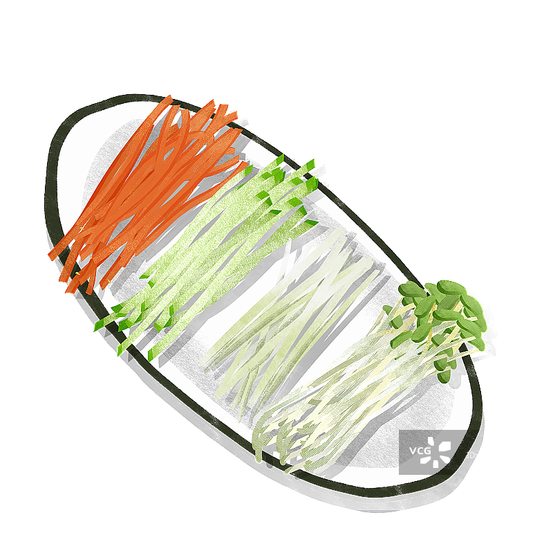 配菜插画元素图片素材