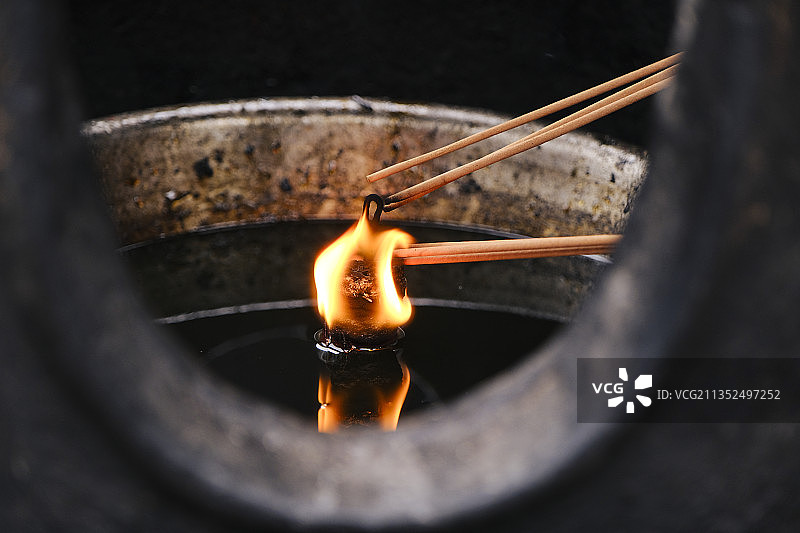 寺庙香火图片素材