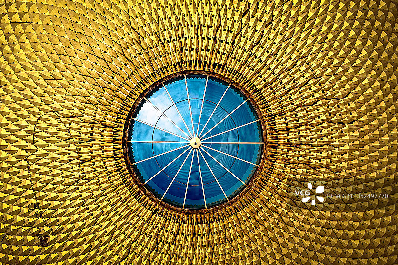 武汉光谷未来科技城建筑屋顶航拍图片素材