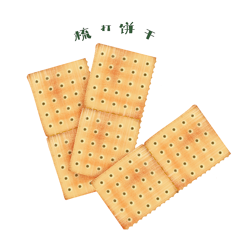 梳打饼干插画元素图片素材