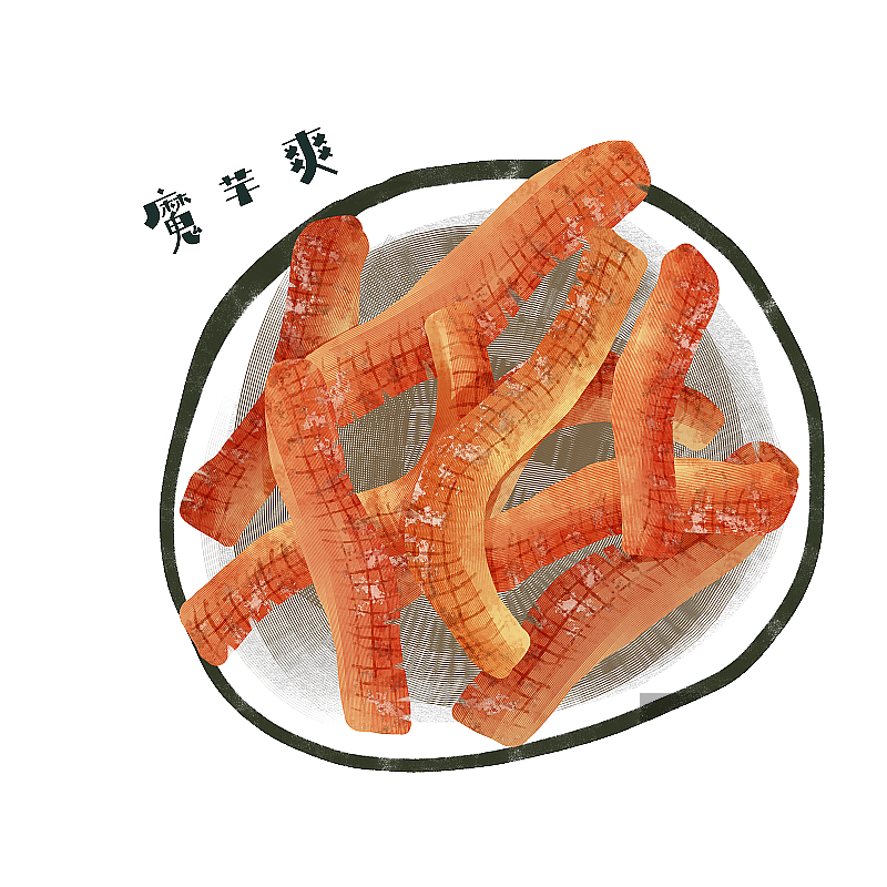 魔芋爽插画元素图片素材