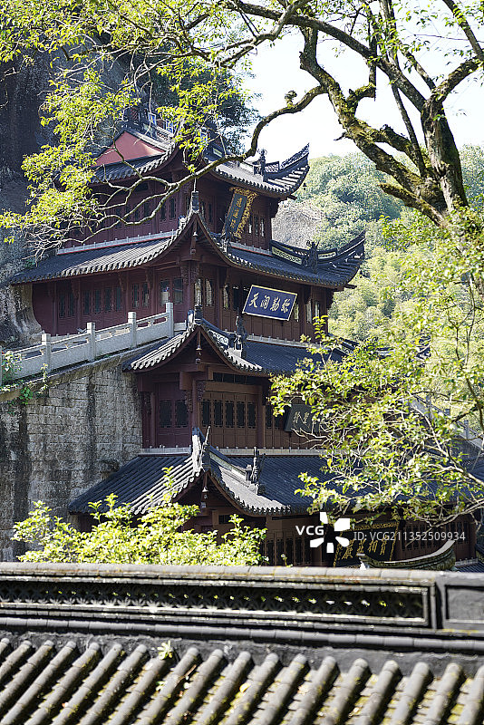 浙江省 绍兴市 新昌县 新昌大佛寺图片素材