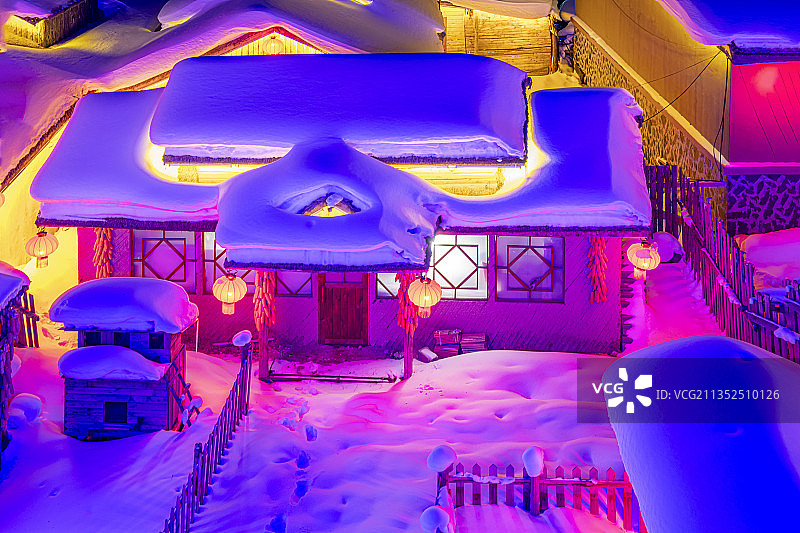 黑龙江雪乡图片素材