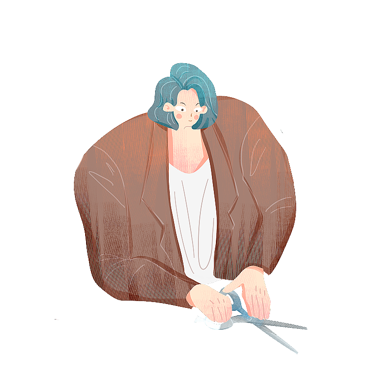 裁缝插画元素图片素材