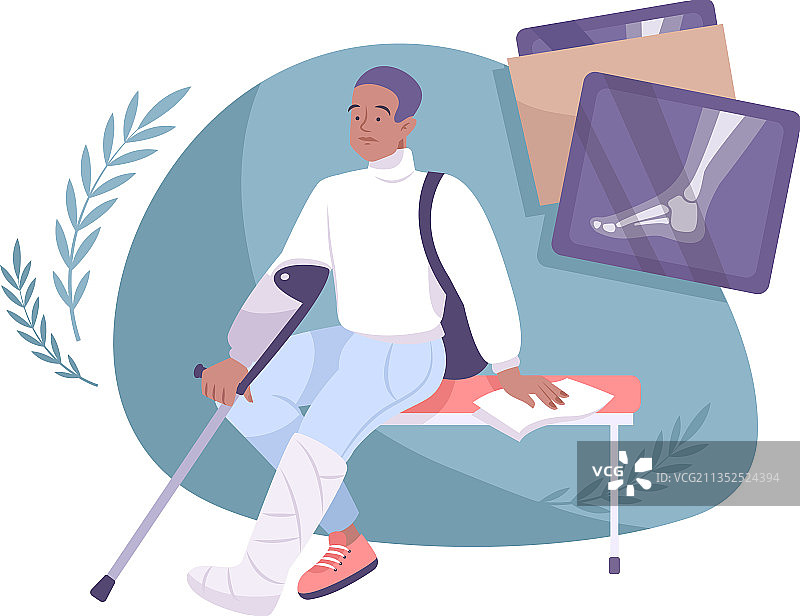 断裂扁平化构图图片素材