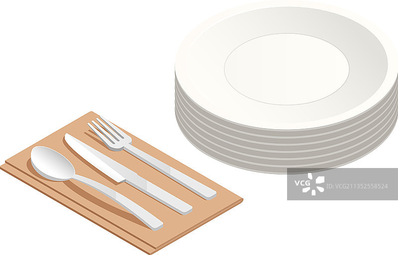 餐盘和餐具图标图片素材
