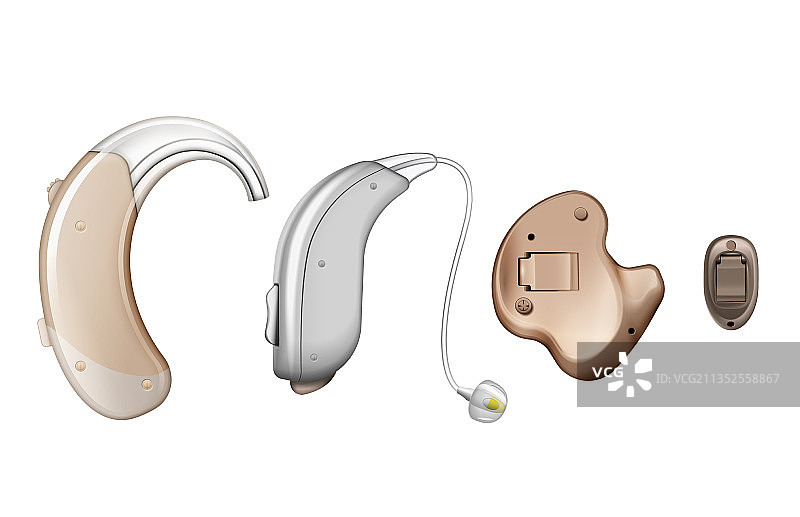 逼真助听器合集图片素材
