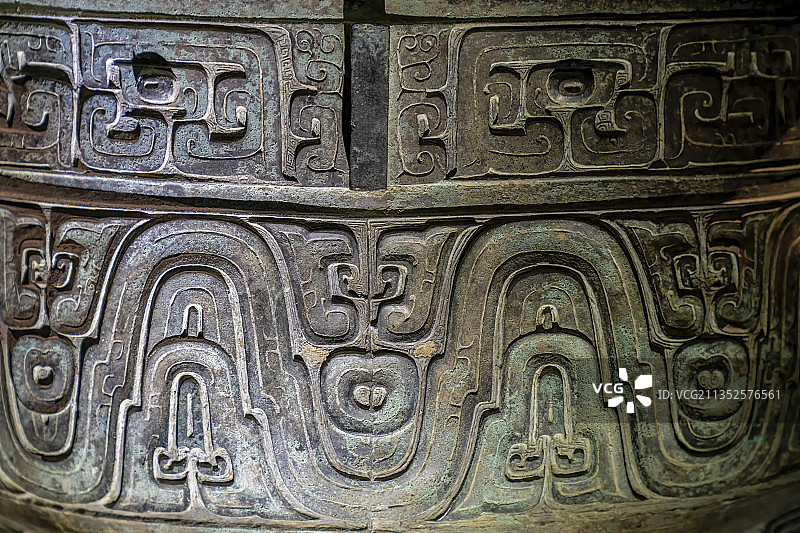 西周大克鼎纹饰图片素材