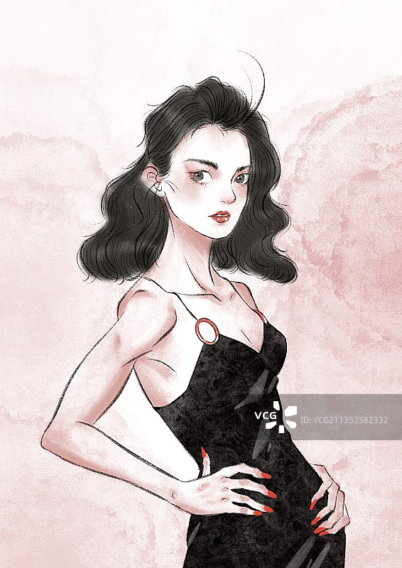 酷女孩图片素材