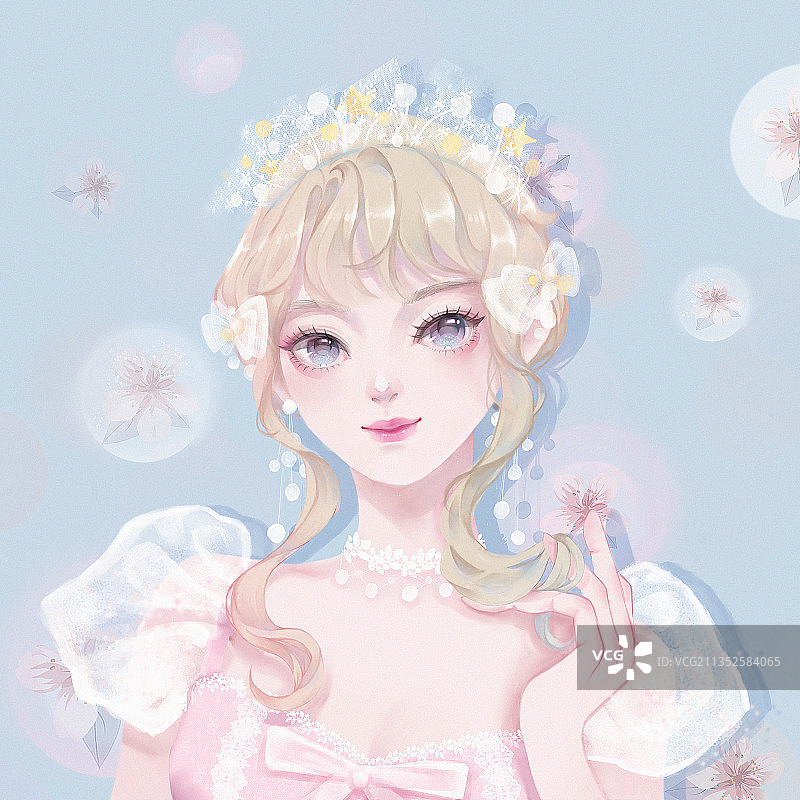 粉色梦幻公主图片素材