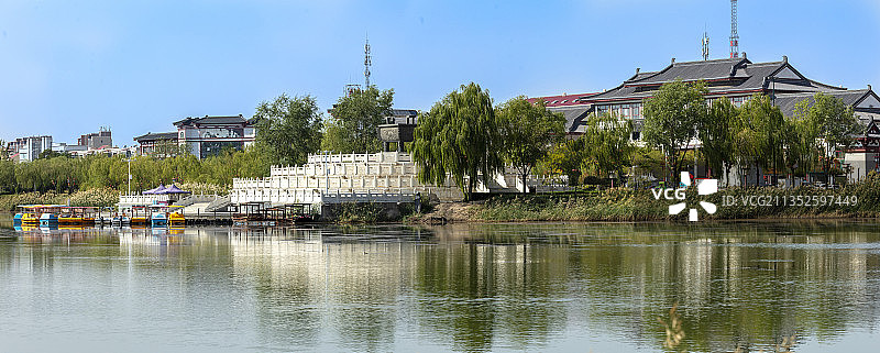 银川灵武西湖公园图片素材