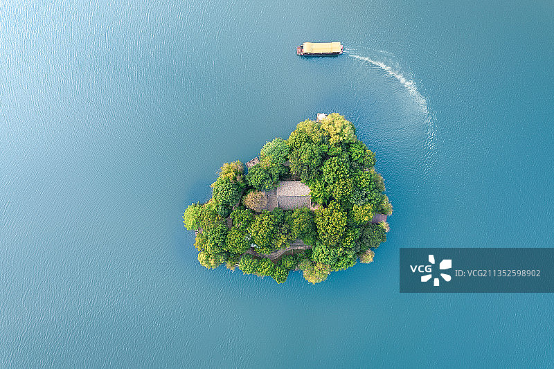 杭州萧山湘湖掬星岛图片素材