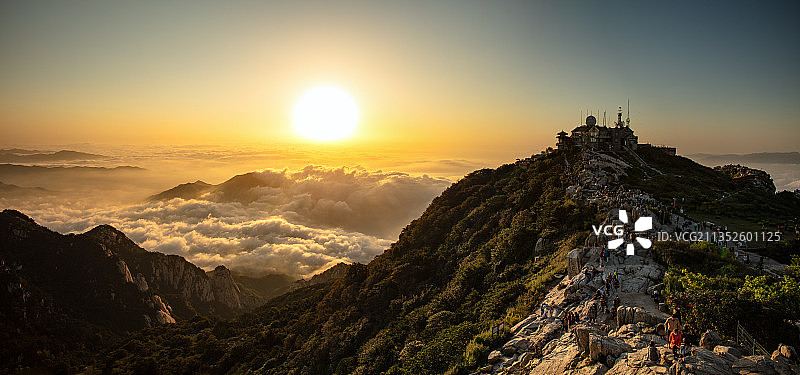 泰山全景图片素材