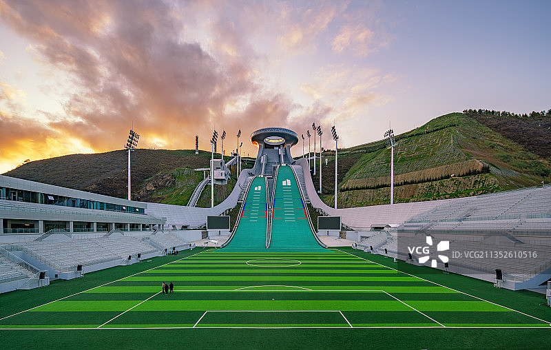 国家跳台滑雪中心（雪如意）图片素材
