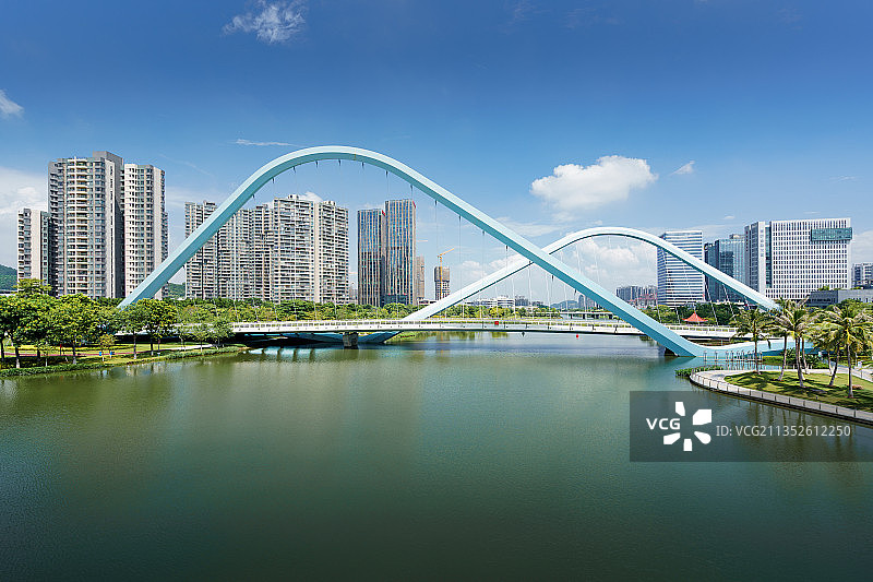 广州南沙区蕉门公园 蕉门河 绿色生态图片素材