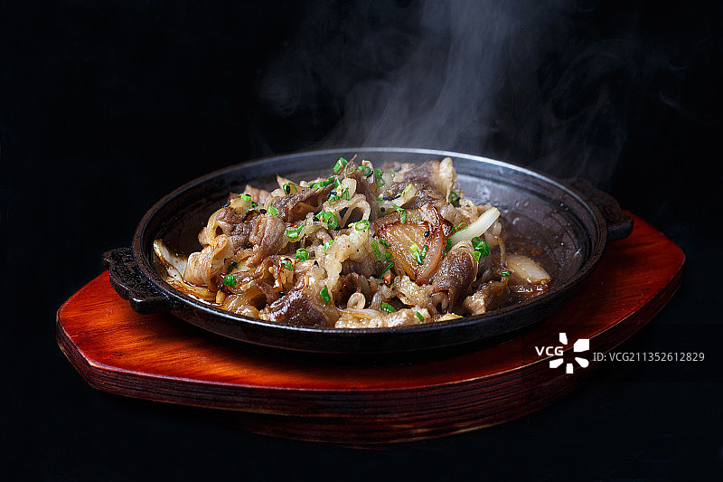 铁板牛肉，日本图片素材