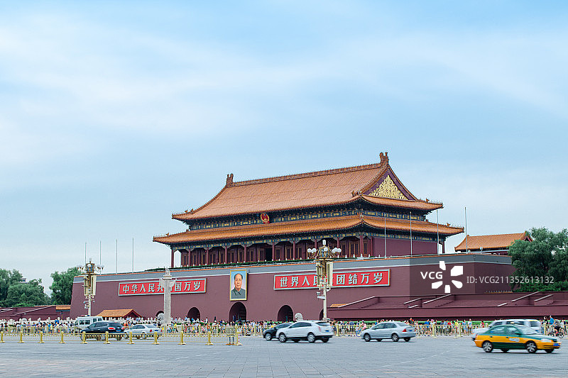 北京天安门全景图片素材