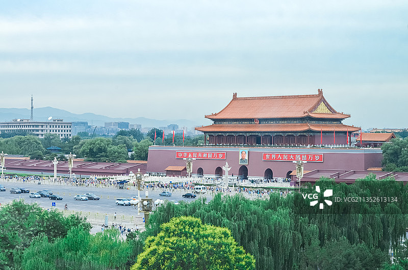 北京天安门全景图片素材