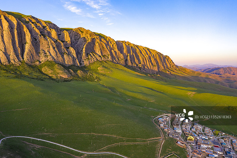 航拍甘肃甘南甘加秘境图片素材