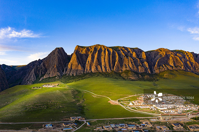 航拍甘肃甘南甘加秘境图片素材