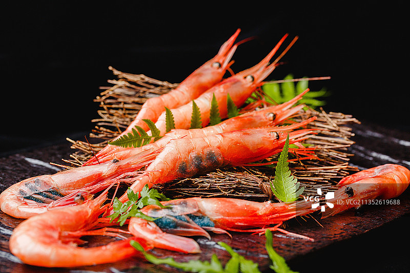 甜虾，刺身，生吃，虾图片素材