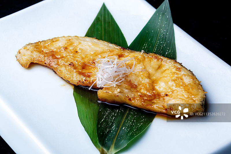 银鳕鱼，烧烤图片素材