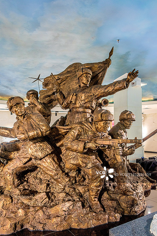 中国辽宁沈阳抗美援朝烈士纪念馆内景图片素材