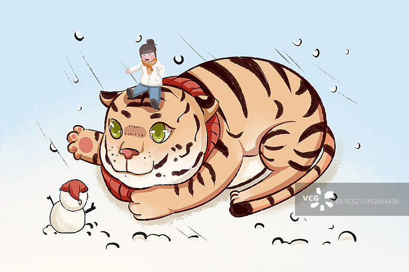 2022年简约横版虎年月历台历年历1月份春天图片素材