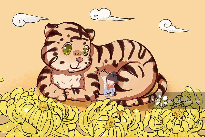 2022年定制虎年新年月历台历年历10月份画友帮图片素材