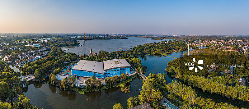 江苏省泰州市溱湖国家湿地公园图片素材