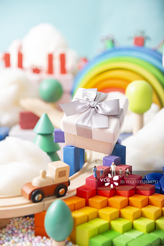 双十一购物节游乐园创意静物图片素材