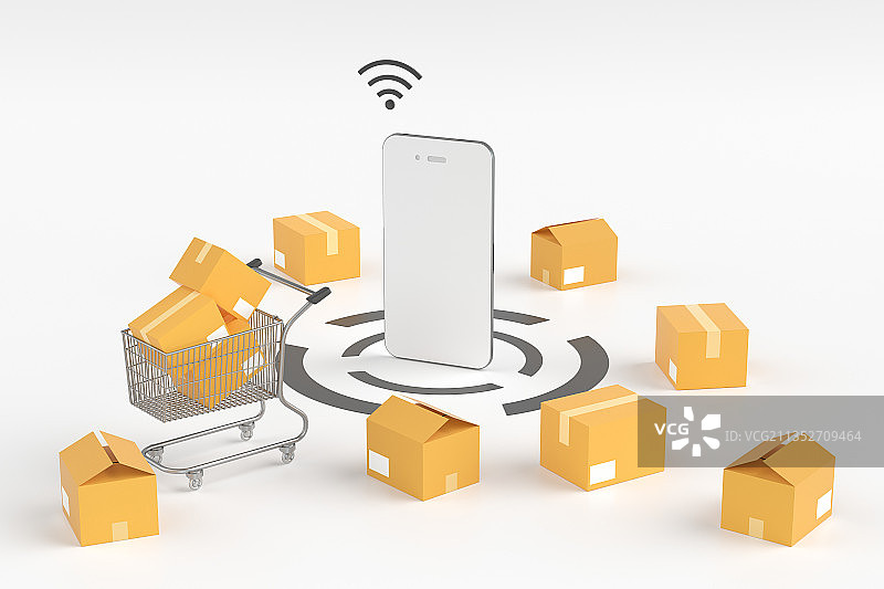 3d渲染的电商题材图片图片素材