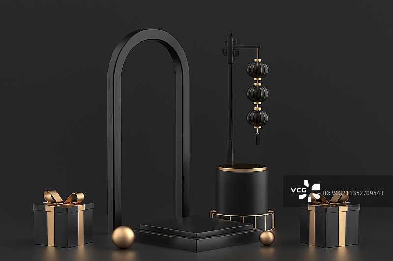 中国风的各种电商展台背景图片素材