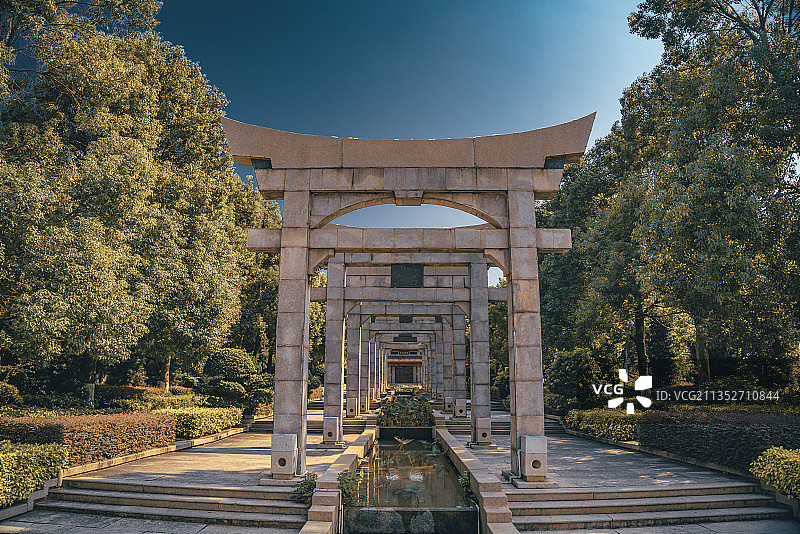 图腾之门+福建省泉州市丰泽区东湖公园图片素材