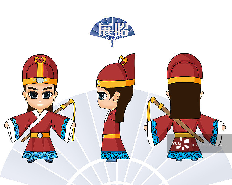 Q版人物插画图片素材