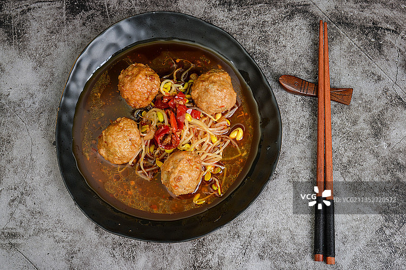 鱼香肉圆子图片素材