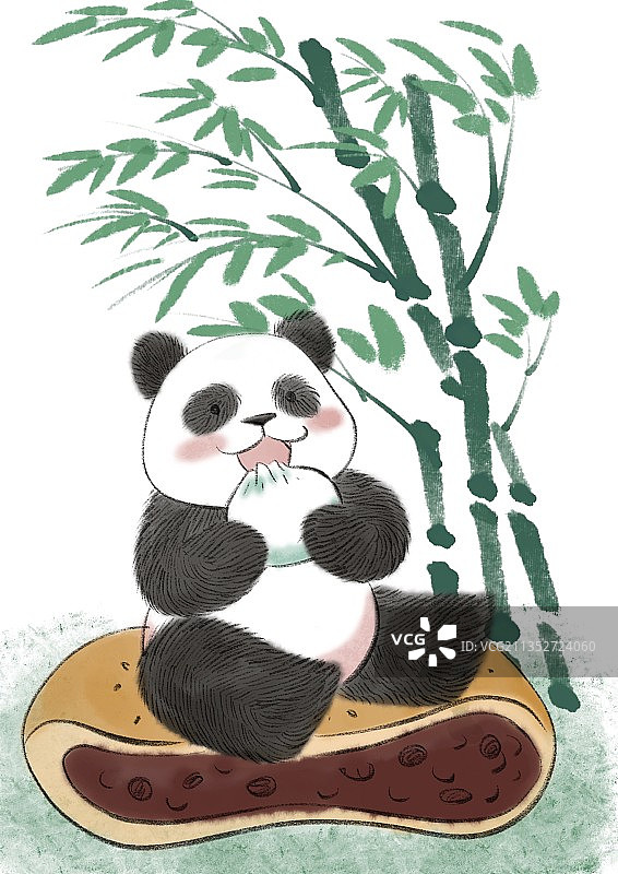 阳光熊猫图片素材