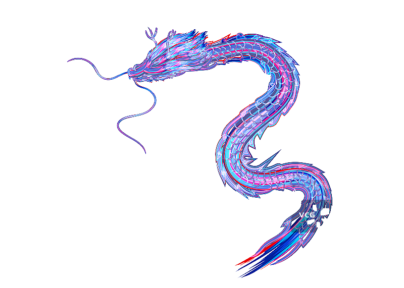 飞天的神龙元素图片素材