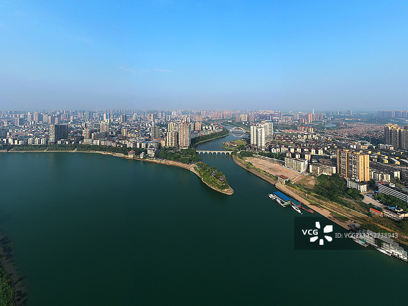 湖南省衡阳市石鼓区石鼓书院航拍图片素材