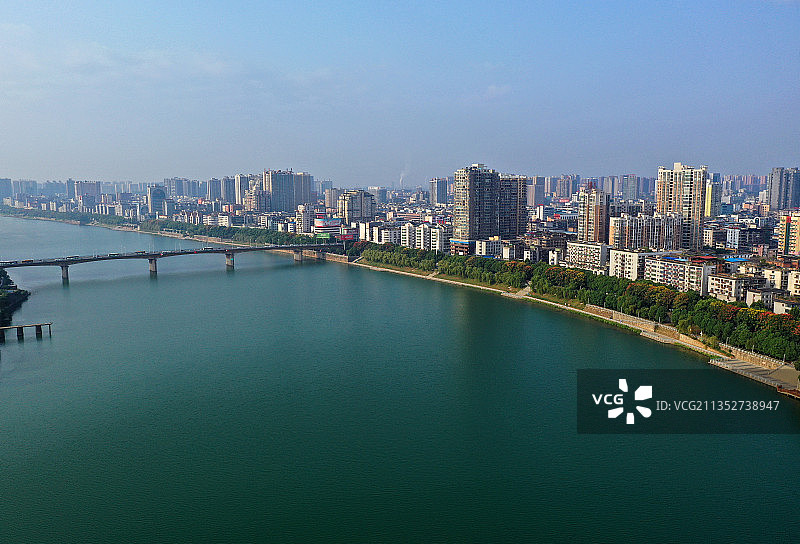 湖南省衡阳市石鼓区石鼓书院航拍图片素材