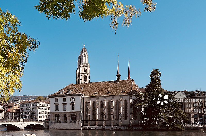 瑞士苏黎世老城图片素材
