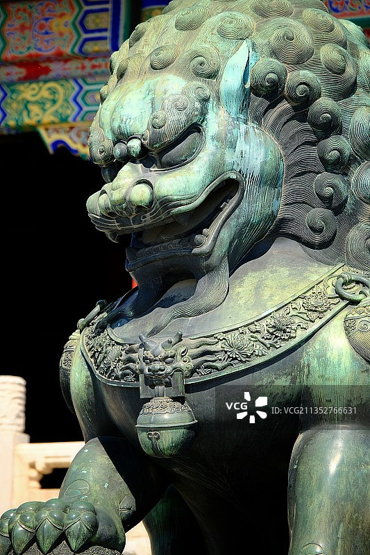 故宫雄狮图片素材