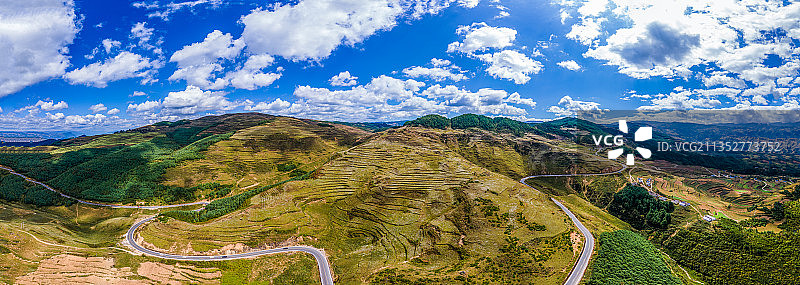 四川大凉山田园风光图片素材