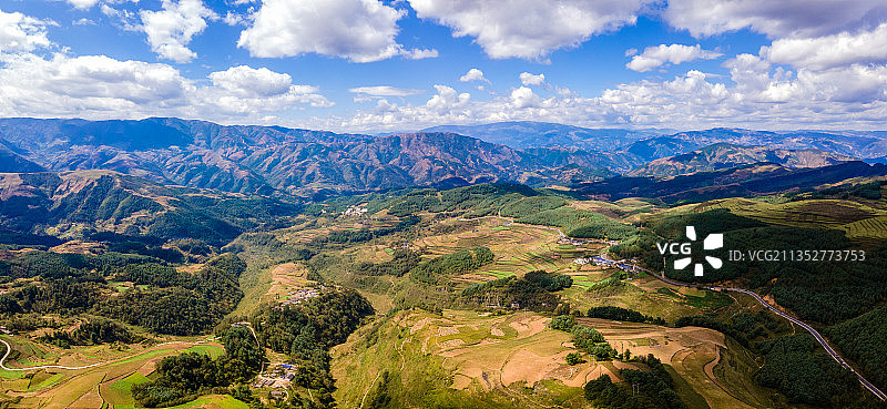 四川大凉山田园风光图片素材
