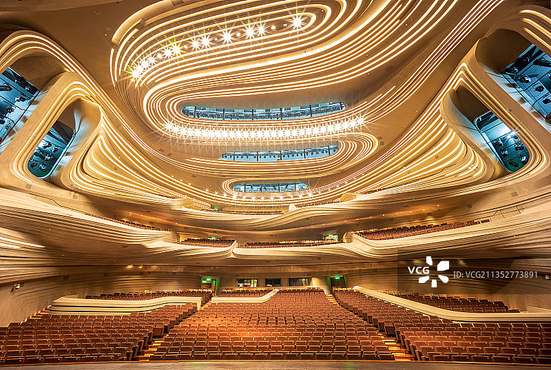 梅溪湖大剧院金色舞台图片素材