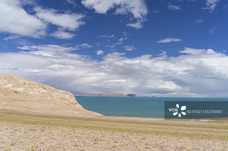 西藏最大湖泊色林措风光，人间天堂圣湖色林错图片素材